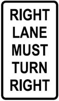 Right Lane Turn Right